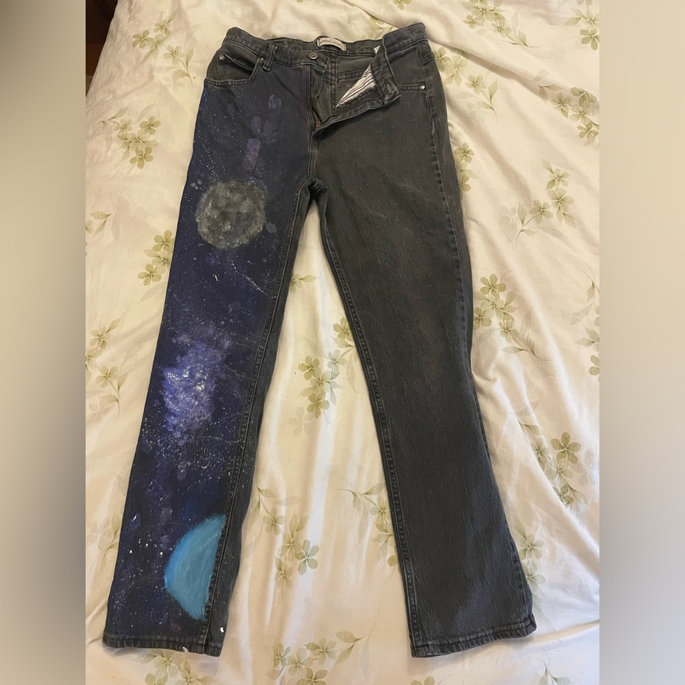 Hand-painted Rider’s jeans